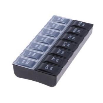 B14Cells Pill Organizer Braille  Box  Organizer Case Transparent Table Dispenser Large Capacity Week