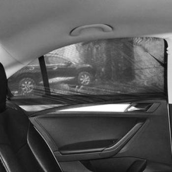 New2-in-1 Universal Side Window Sun Visor Mesh Net UV Protective