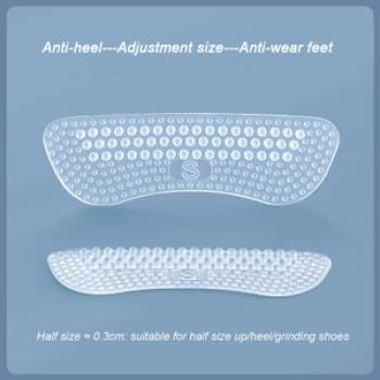 1 Pair Silicone Heel Shoe Stickers Non-sl Soft Protective Case Women Men Foot Care Insert Ease Pain