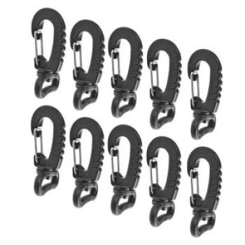 10 Pcs Strong Plastic Swivel Spring Snap Hook Clasps For Backpack Bag
