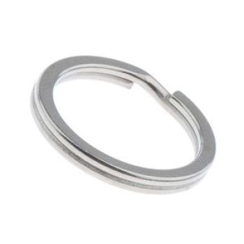 32mm Titanium Keyring Pocket Mini O Type Round Split Silver 32mm