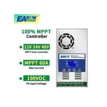 Mppt 60a Solar Charge And Discharge Controller Backlight Lcd 12v 24v 36v 48v Auto For Max Pv 190vdc