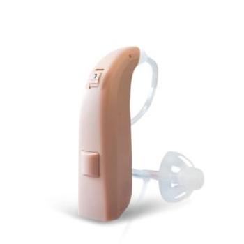 (2 Channels Beige)Soroya OTC Digital Rechargeable Hearing Aid BTE OE Sound Amplifier Portable Wirele