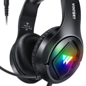 Wired RGB Gaming Headset Headphones For PS4 For PS5 Laptop Games Gamer