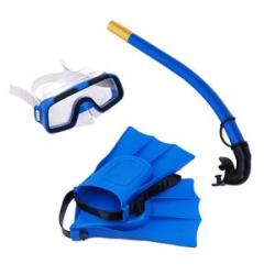 Kids Snorkeling Set - Swimming Goggles Snorkel Fins - Waterproof Snorkeling Gear for Kids Adjustable
