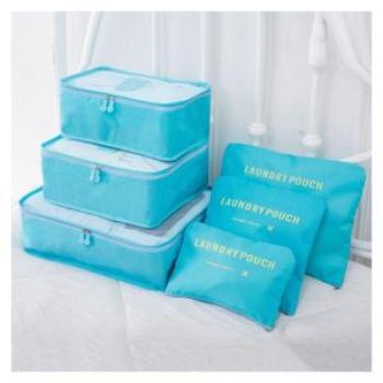 6pcs/set Travel Storage Bags Shoes Clothes Toiletry Luggage