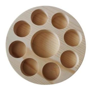 3X Essential Oil Bottle Display Stand Wooden Storage
