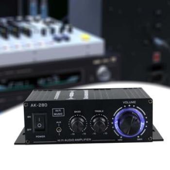 280 Mini Digital Audio Power Amplifier Dual Channel 40wx2 HiFi