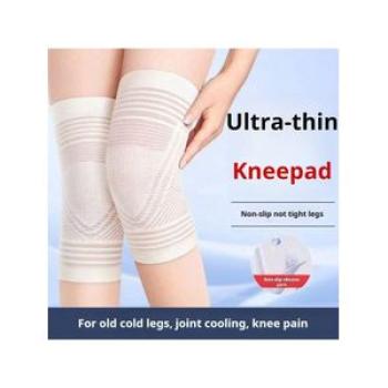 2pcs/Set Ultra-Thin Breathable Hollow Knit Pads, Moisture-Wicking And Soft Warmth Knee Sleeves