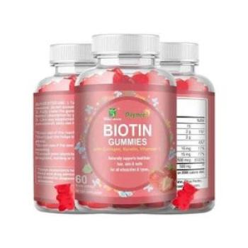 Biotin Gummies With Collagen, Keratin & Vitamin C - 60 gummies