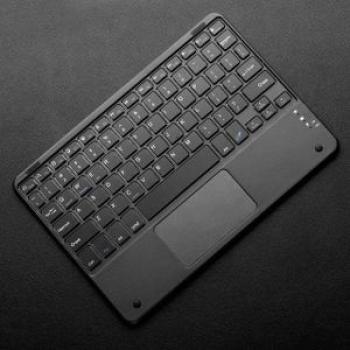 10-Inch Portable Rechargeable Bluetooth Ultra-Thin Keyboard Touchpad 76 Keys For Pro/ Air/ 9.7/ 10.2