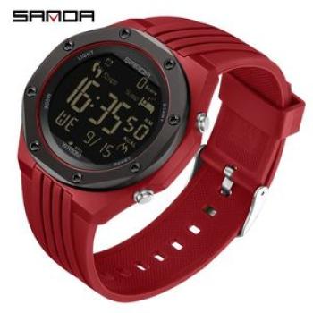 Men`s Watches Sport Step Calorimeter Single Display Clock 6117
