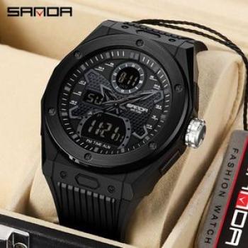Men Sports Watches Fashion Waterproof LED Digital Watch 3138