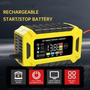 12V 6A Auto Battery Charger For Car Wet & Dry Battery Chargers With Digital LCD Display