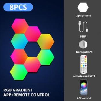 Rgb Wifi Led Hexagon Light Indoor Wall Light App Remote