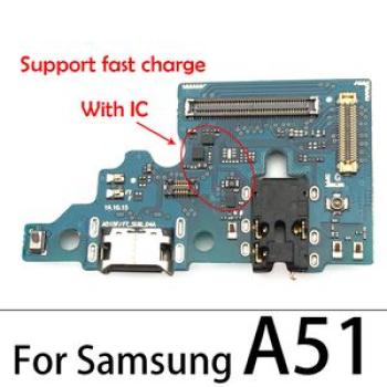 For USB Charging Port Dock Charger Plug Connector Board Flex Cable For Samsung Galaxy A51 A515F A71