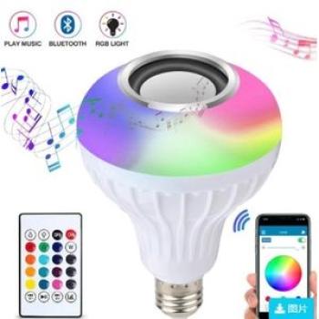 Led Bluetooth Lamp Smart Bulb E27 Bluetooth Speaker Music