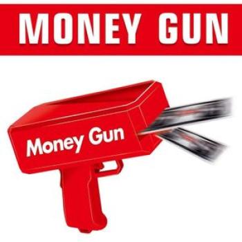 Money Shooter Guns Toy Electric Funny Banknote Guns Toys Money Bill Dispenser Cash Spray