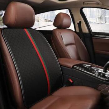 Car Seat Back Seats Sitting Cushion Shoulder Protector Flax Full Set Lumbar Pillow Neck Headrest Pil
