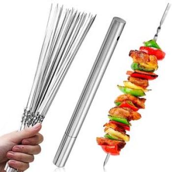 Skewers for Barbecue Grill Stainless Steel Skewers Shish
