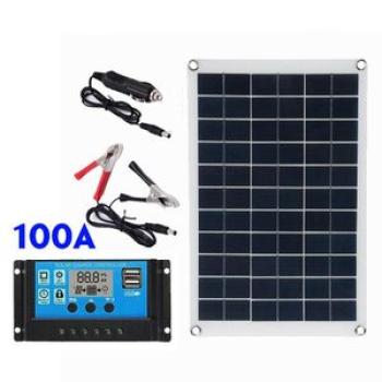 100W solar 12V charger 10-100A for RV use100W solar 12V charger 10-100A for RV use - 100A