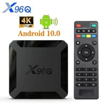 X96Q 1GB+8GB Android 10.0 TV Box Allwinner H313 Quad Core 4K 2.4G Wifi