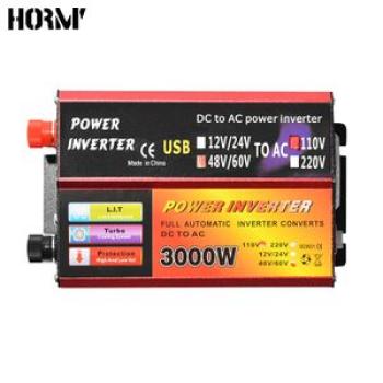 3000W Peak Solar Inverter 12V 220V Voltage Converter  DC 12V&24V 48V&60V To AC 110V/220V Auto Adapt