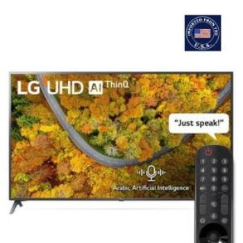 70"- 70UQ70 UHD 4K HDMI Active HDR - WebOS AI ThinQ Smart TV - Black