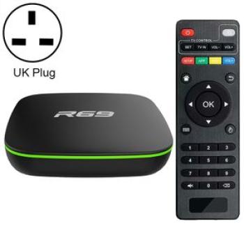 R69 1080P HD Smart TV BOX Android 4.4 Media Player With Remote Control, RAM: 1GB, ROM: 8GB, UK Plug