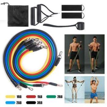 Training Tube Resistance Bands Workout Exercise