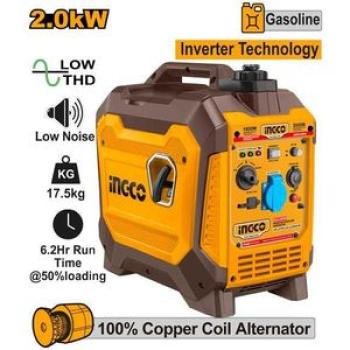 GEI23006 Inverter Gasoline Generator 2kw - Brown & Yellow