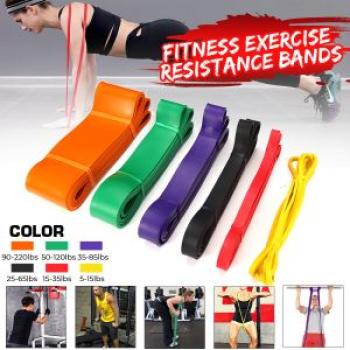 Resistance Bands Pull Up Heavy Duty Set Assisted Exercise Tube Home Gym Fitness Orange