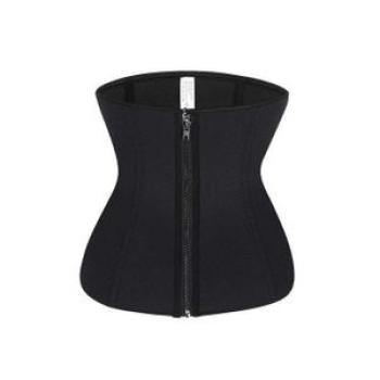 Slimming Belt Latex Body Shaper Waist Trainer Zipper Underbust Slim Tummy Cincher Corset Girdle Shap