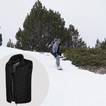 Winter Electric Heated Vest Jacket Coat Tops USB Warm Up Heating XXXL