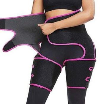 3 In 1 Women Leg Shaper For Women Fat Burner Shapewear Body Shaper Belt Wraps Ultra Sweat Warmers Sl