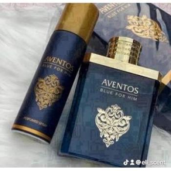 Aventos Blue for Him Eau De Parfum + FREE Deo Spray - 100ml