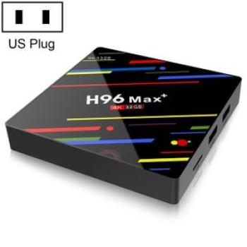 H96 Max+ 4K Ultra HD LED Display Media Player Smart TV Box With Remote Controller, Android 9.0, Voic
