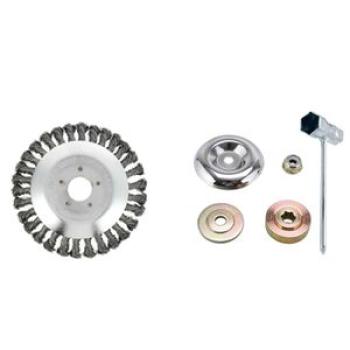 BEAU-6Pcs Steel Trimmer Head Brush Cutter Replacement Kit For String Trimmers Rust Removal Weed Gr E