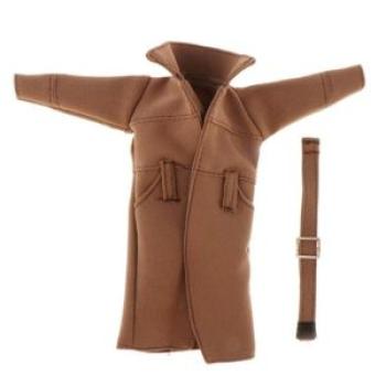 Costume 1/6 Female Figure Coat Windbreaker Fits HT 12" Doll Coffee