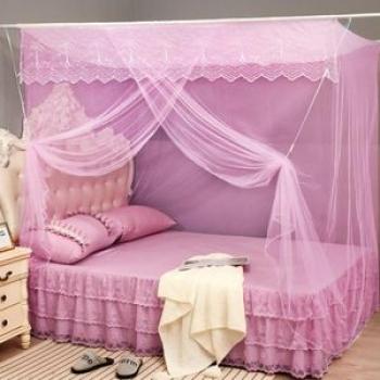 Single-door Mosquito Net Square Roof for Home-1.0x1.9x1.5 Meters