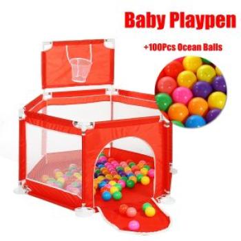 Baby Crawling Safety Play Yard Kids Activity Center Toddler Folding Indoor Outdoor Playpen Best Gift