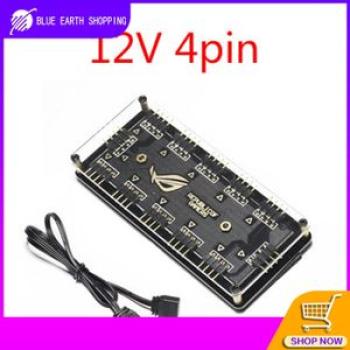 5V 3pin 12V4pin RGB 10 Hub Splitter SATA Power ARGB Adapter