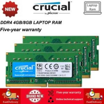 Crucial DDR4 Laptop Ram 4gb 8gb 16gb 2133Mhz 2400Mhz 2666Mhz 3200Mhz Notebook SODIMM 260-Pin PC4-170