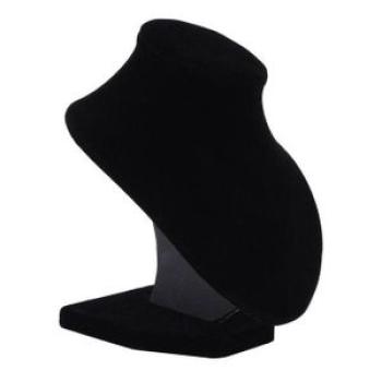 Black Mannequin Necklace Jewelry Pendant Display Stand Holder Decorate 16*14