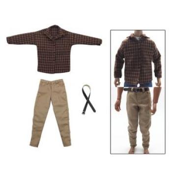 1/6 Mans Long Sleeve Shirt & Casual Pants Male Clothes For 12`   BBI