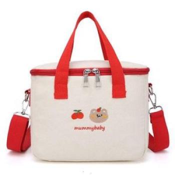 Multifunctional Waterproof Mom Baby Diapers Cute Bear Embroidered Fashion Outdoor Babies Food Storag