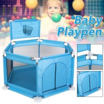 Baby Playpen Kids 6 Panel Safety Play Game Yard Home Indoor Pen Fence
