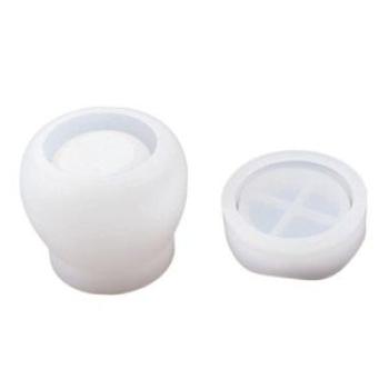 Box Resin Mold,Pudding Jar with Lid Silicone Mold for Casting,Jewelry Box,Candy Snacks Storage Conta