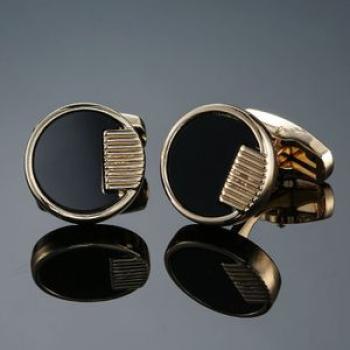 Cufflink 2 Pairs Vintage Floral Shirt Cufflinks, Color: Golden Bottom