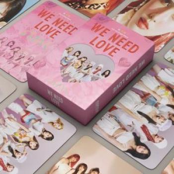 55pcs/set Kpop Stayc WE HEED LOVE YOUNG-LUV.COM Al Photocards Photo Lomo Cards